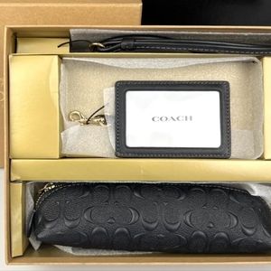 Brand New Coach Pencil Case & Landyard